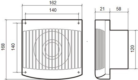 Вентилятор ERA COMFORT 5C